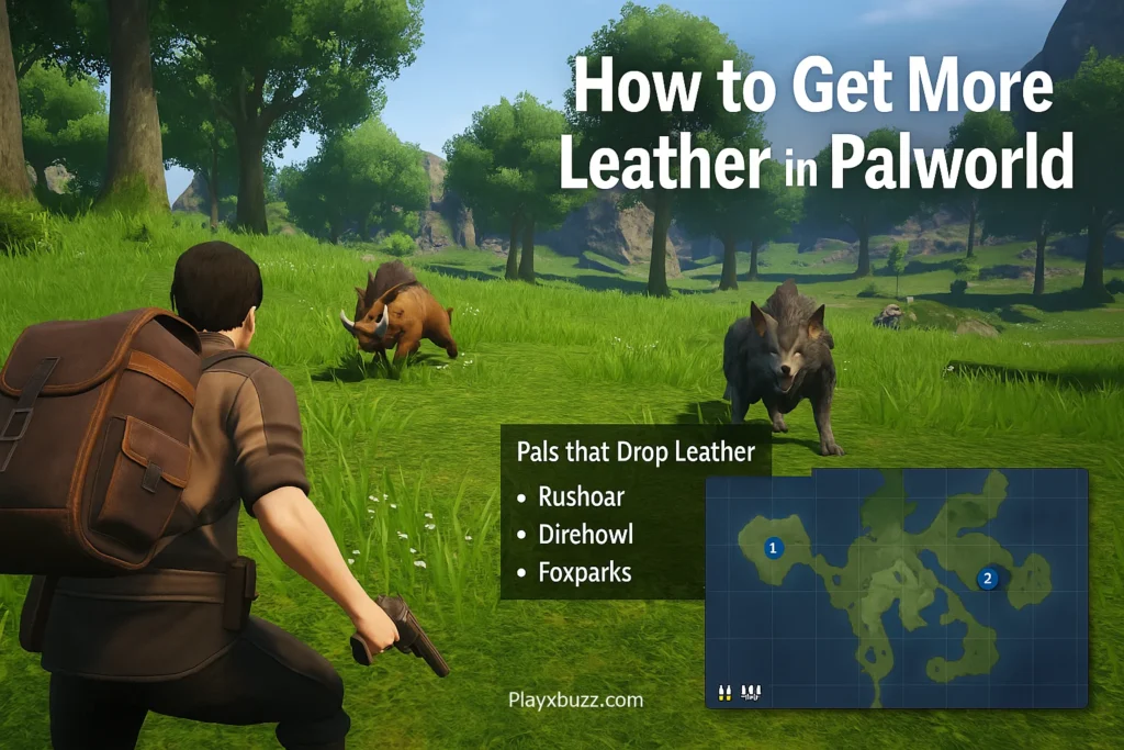 how to get leather palworld: Get more leather
