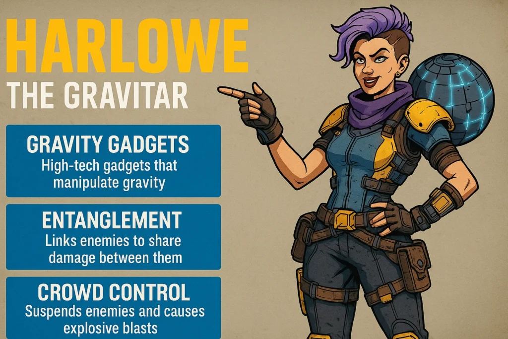 Borderlands 4 Vault Hunters: Meet the New Characters and Their Abilities. Meet Harlowe – The Gravitar