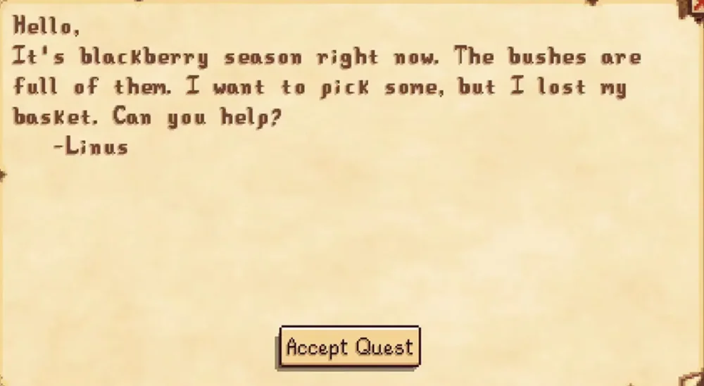 What Is the “Blackberry Basket” in stardew valley blackberry basket